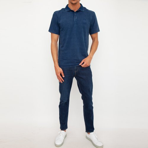 Мужское поло  GUESS JEANS TSHIRT MANICA CORTA BLU