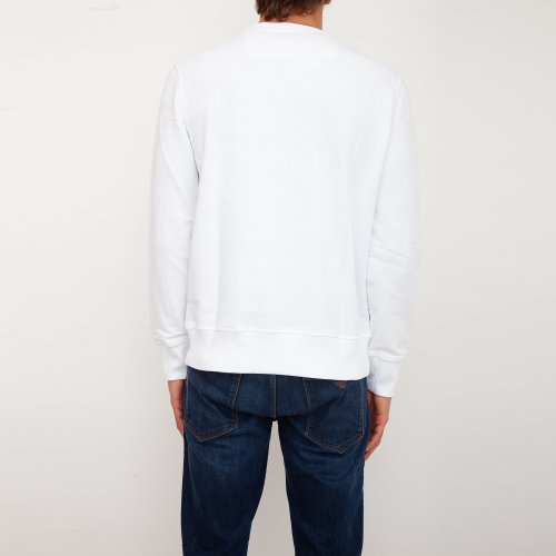 Мужская толстовка GUESS JEANS FELPE MANICA LUNGA BIANCO
