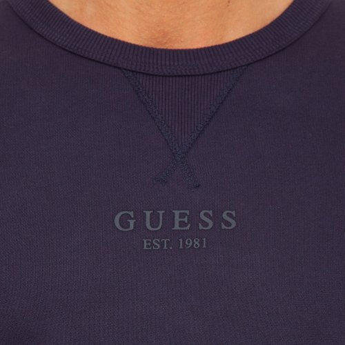 Чоловіча толстовка GUESS JEANS FELPE MANICA LUNGA BLU