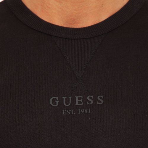 Мужская толстовка GUESS JEANS FELPE MANICA LUNGA NERO